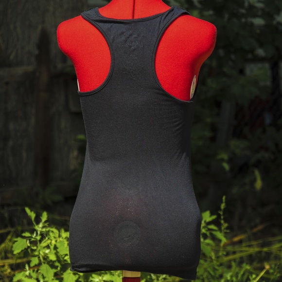 Sequined detail racerback tank top - Picture 3 of 4